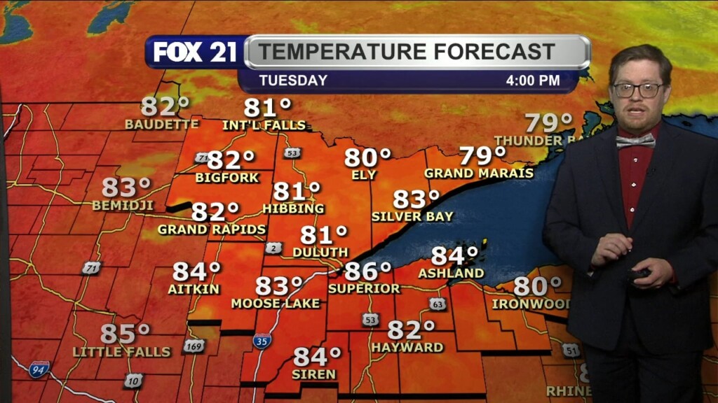 Monday Evening Northland Forecast