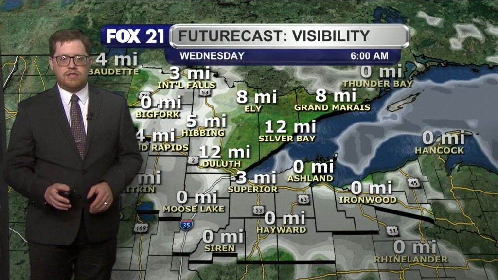 Tuesday Evening Northland Forecast