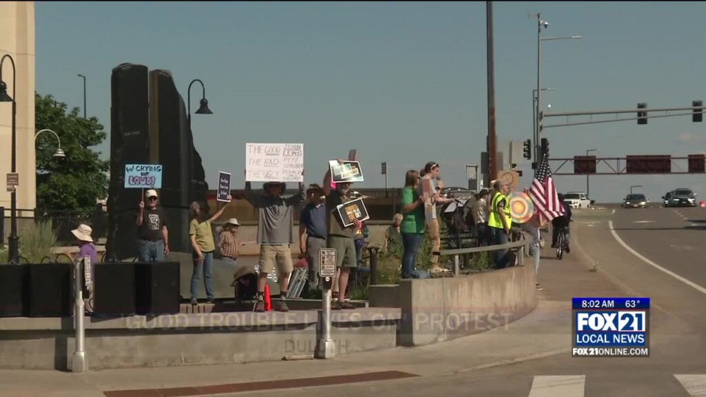 ‘good Trouble’ Protestors Rally In Downtown Duluth