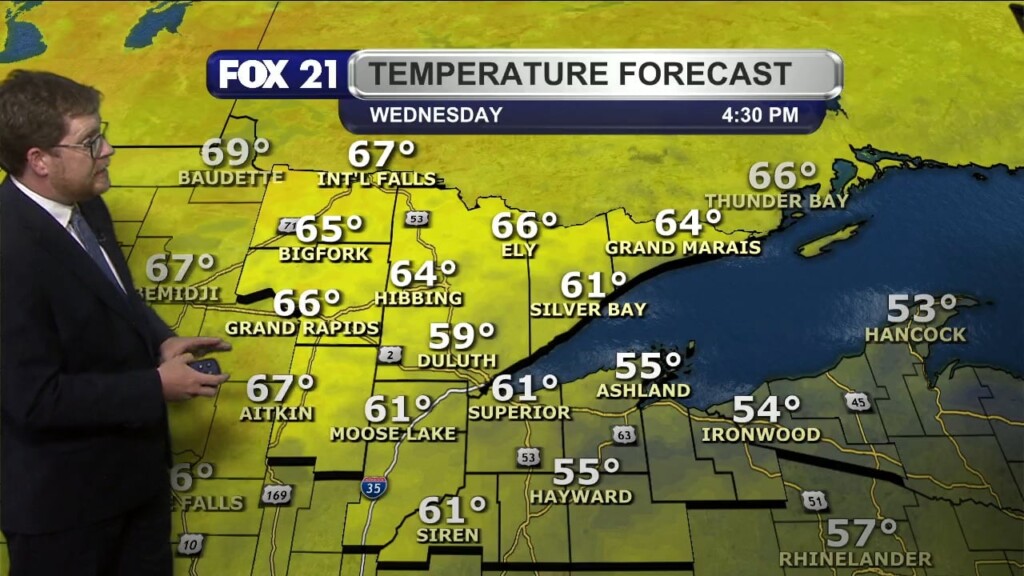 Tuesday Evening Northland Forecast
