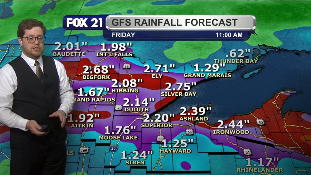 Sunday Evening Northland Forecast