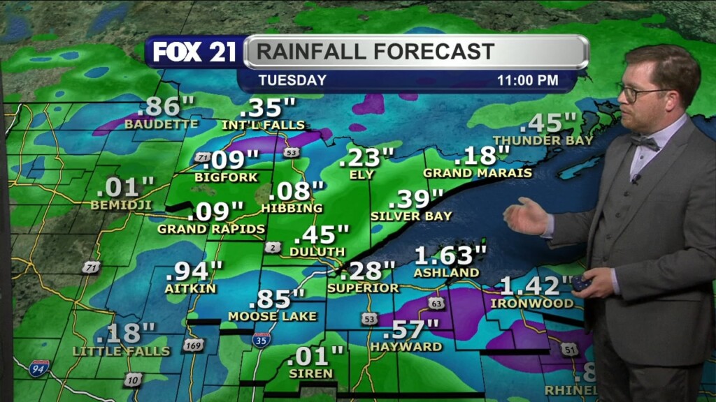 Monday Evening Northland Forecast