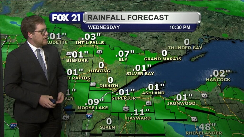 Tuesday Evening Northland Forecast