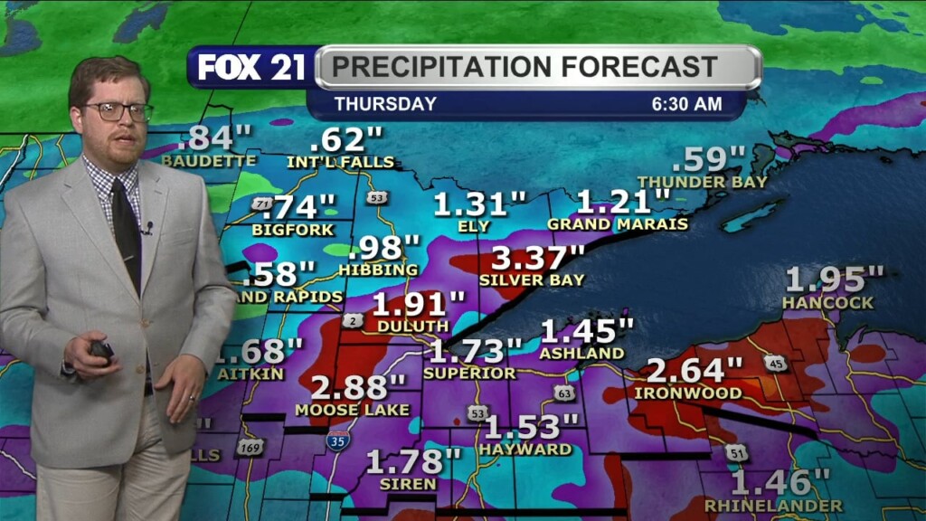 Monday Evening Northland Forecast