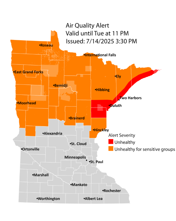 AQI Alert through 7/15/2025