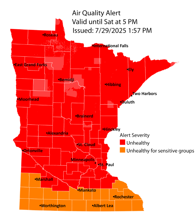 Air Quality Alert 07/29/25