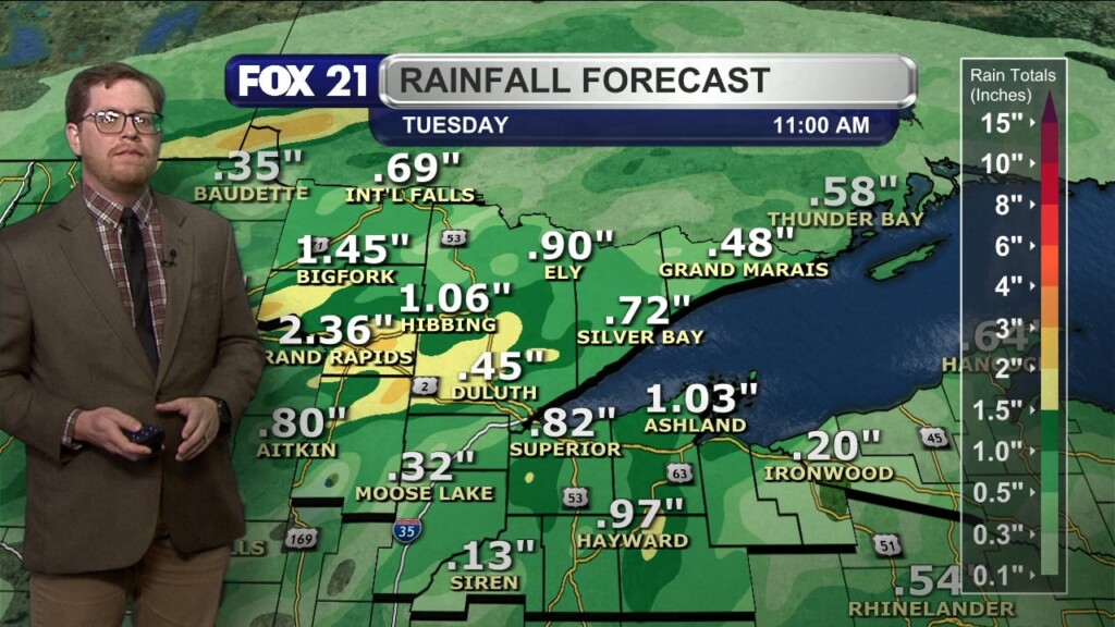 Sunday Evening Northland Forecast