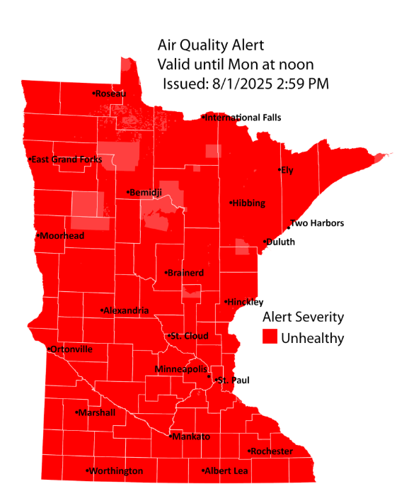 Air Quality Alert 08/01/2025