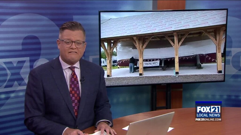 Roof Nears Competition Over Leif Erickson Viking Ship In Knife River