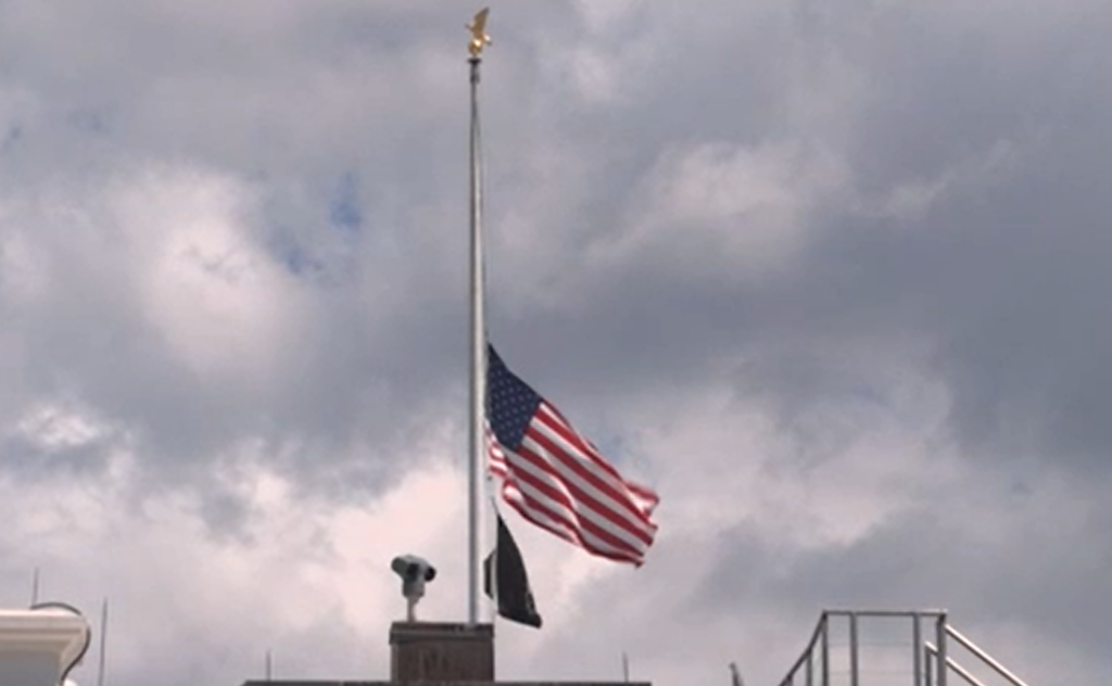 Flag lowered to half staff at White House after Annunciation School Shooting