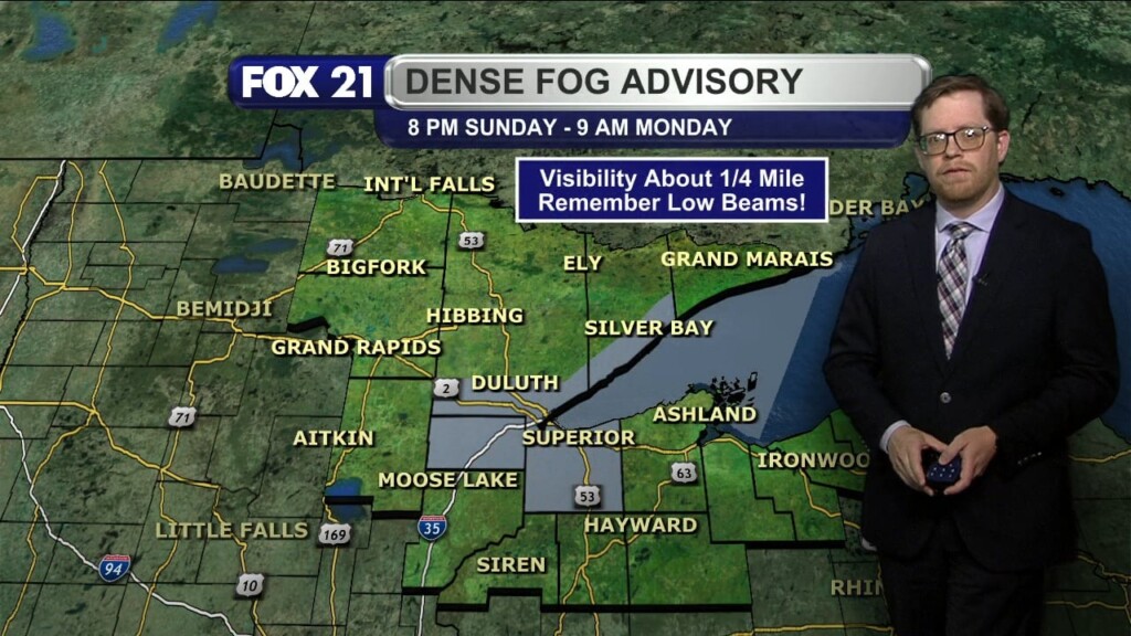 Sunday Evening Northland Forecast