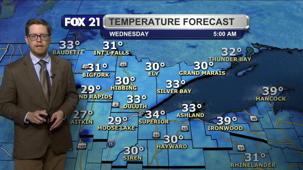 Tuesday Evening Northland Forecast