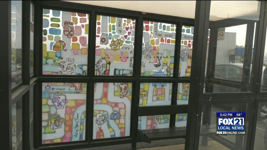Bus Shelter Receives Colorful Makeover; First Of Many