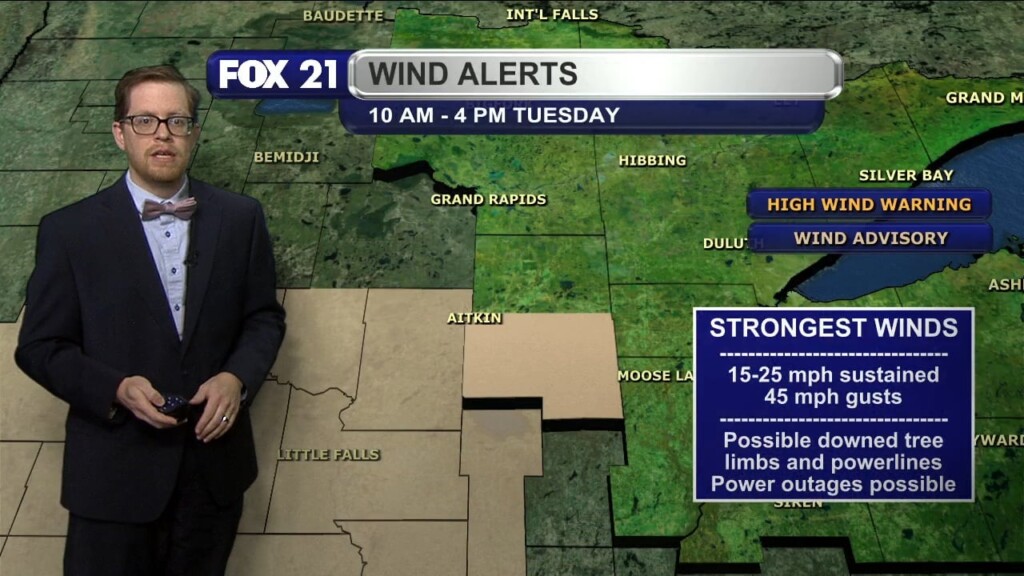 Monday Evening Northland Forecast