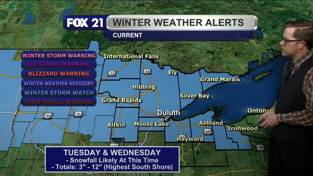 Sunday Evening Northland Forecast