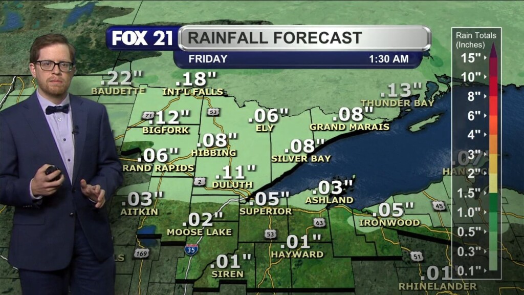 Tuesday Evening Northland Forecast
