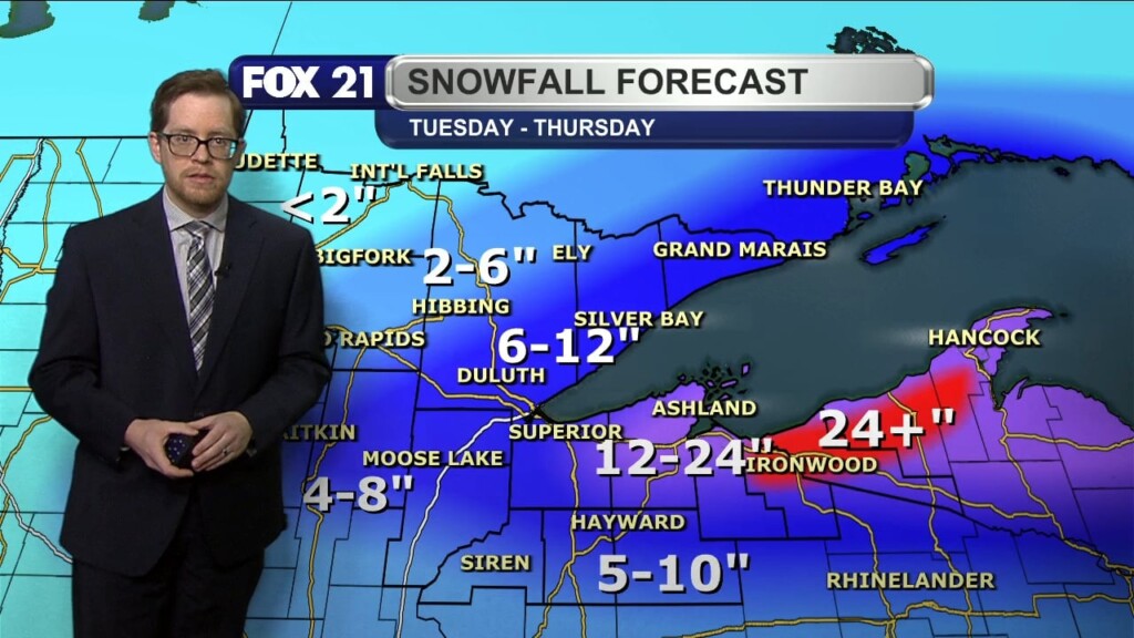 Tuesday Evening Northland Forecast