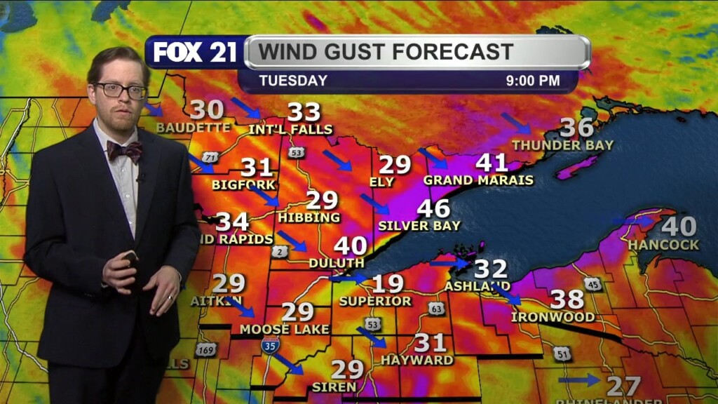 Tuesday Evening Northland Forecast