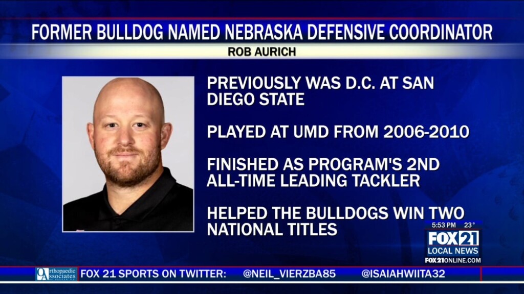 Former Bulldog Rob Aurich Named Defensive Coordinator For Nebraska