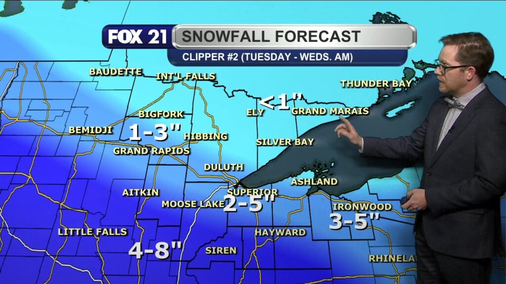 Tuesday Evening Northland Forecast