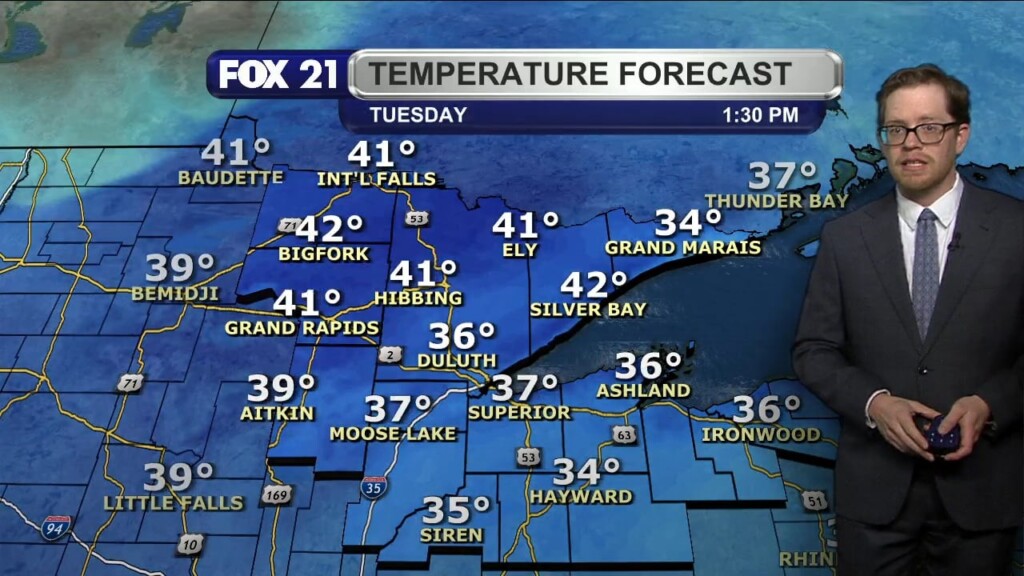 Sunday Evening Northland Forecast