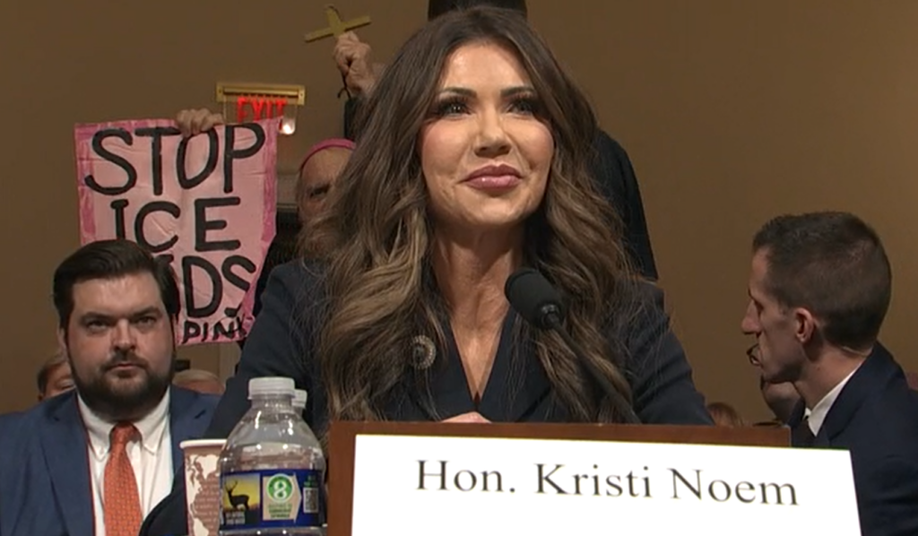 Homeland Security Secretary Kristi Noem