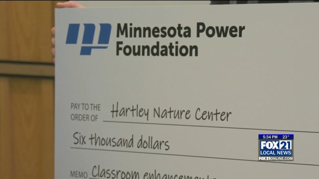 Minnesota Power Presents Grant To Hartley Nature Center