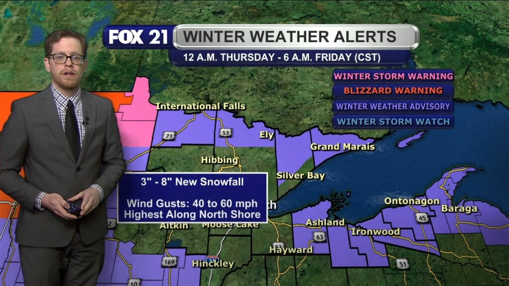 Wednesday Evening Northland Forecast