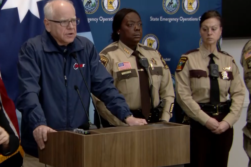 Gov. Tim Walz news conference following January 24, 2026 deadly shooting by federal officials