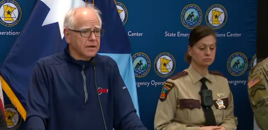 TIm Walz News Conference follow ICE shooting of woman in Minneapolis