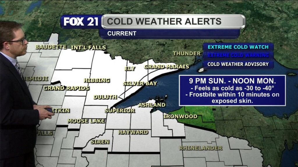 Sunday Evening Northland Forecast