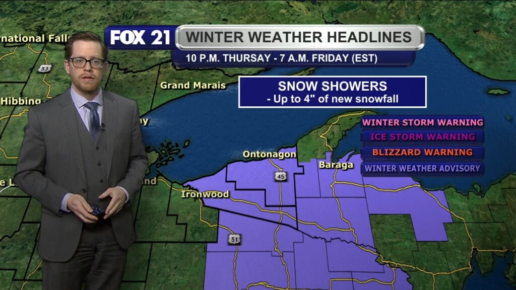 Thursday Evening Northland Forecast