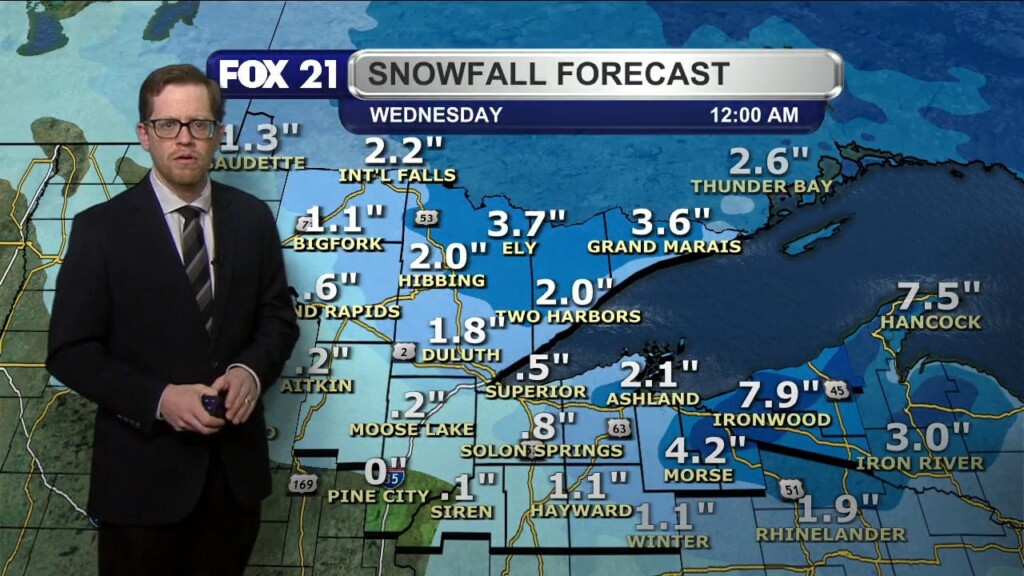 Sunday Evening Northland Forecast