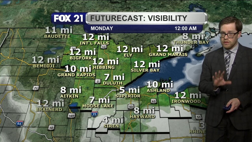 Sunday Evening Northland Forecast