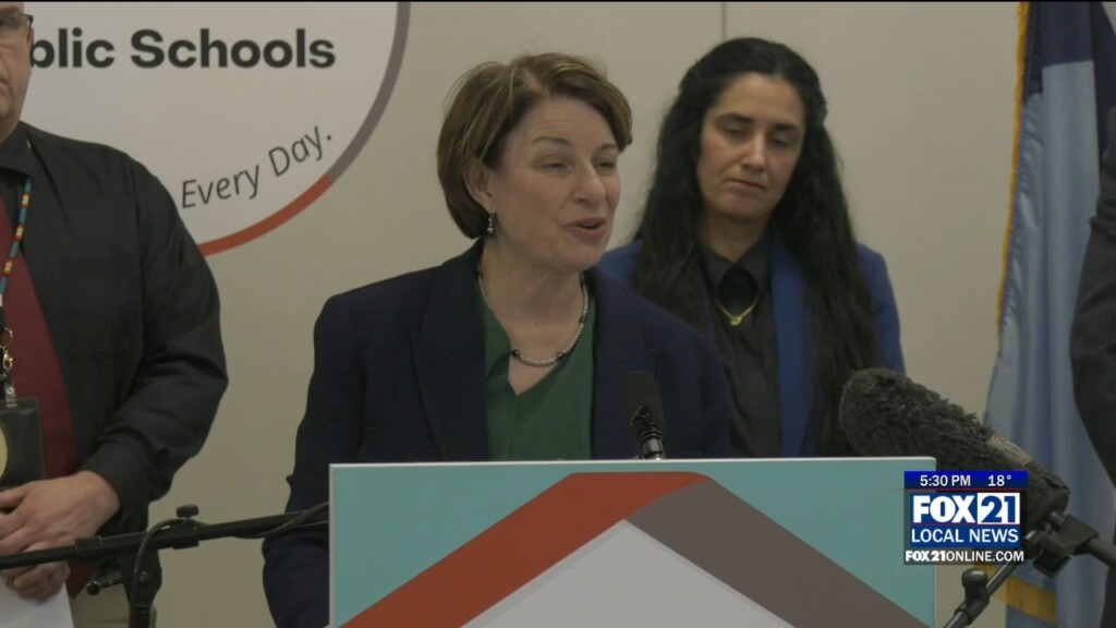 Senator Amy Klobuchar And Local Educators Speak On School Ice Impacts