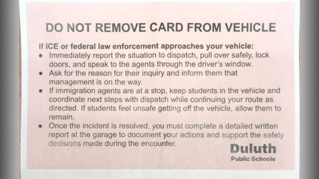 Protocol sheet Duluth drivers