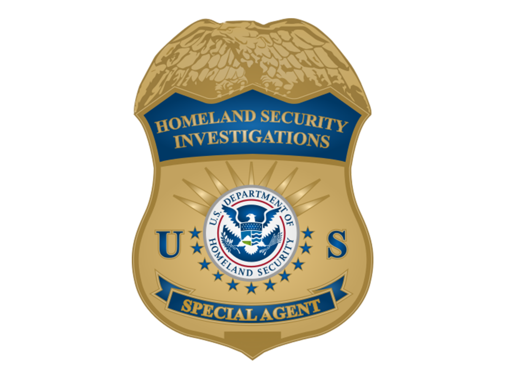 US Homeland Security Investigations Special Agent badge