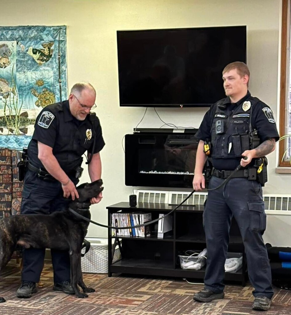 Sergeant Siebert And Chief Tim Soular With K9 Tac