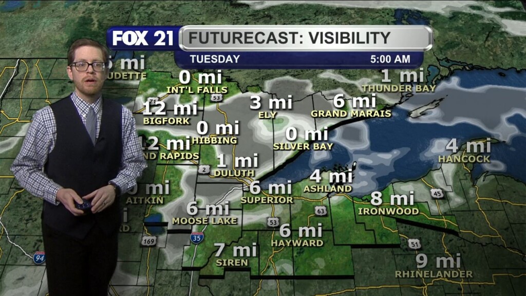 Monday Evening Northland Forecast