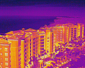 Thermal drone image