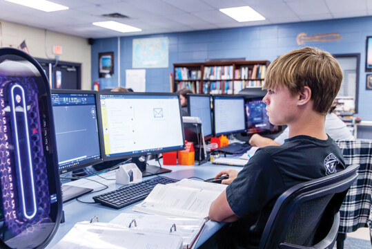Student Using Cad Software Career Education - 850 Business Magazine
