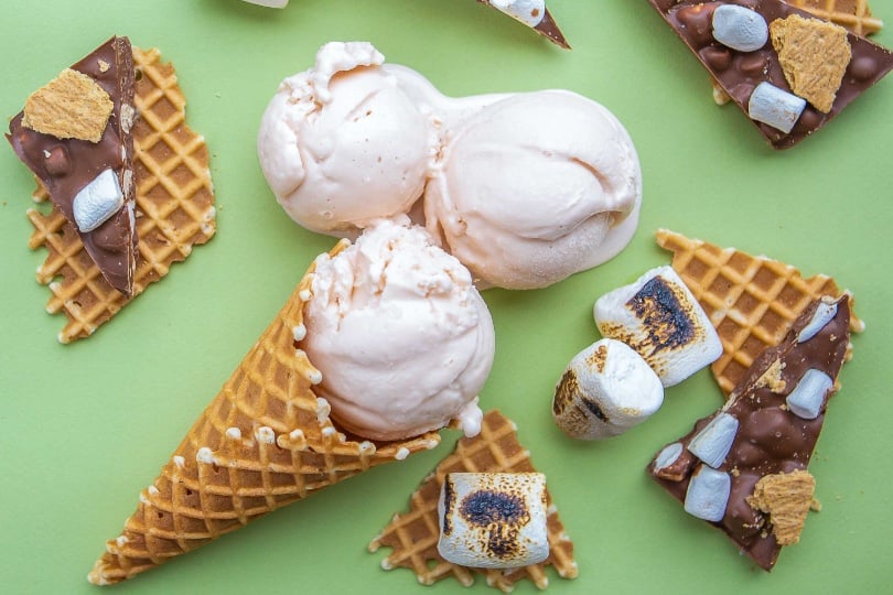 Toasted Smores Ice Cream Jubilee