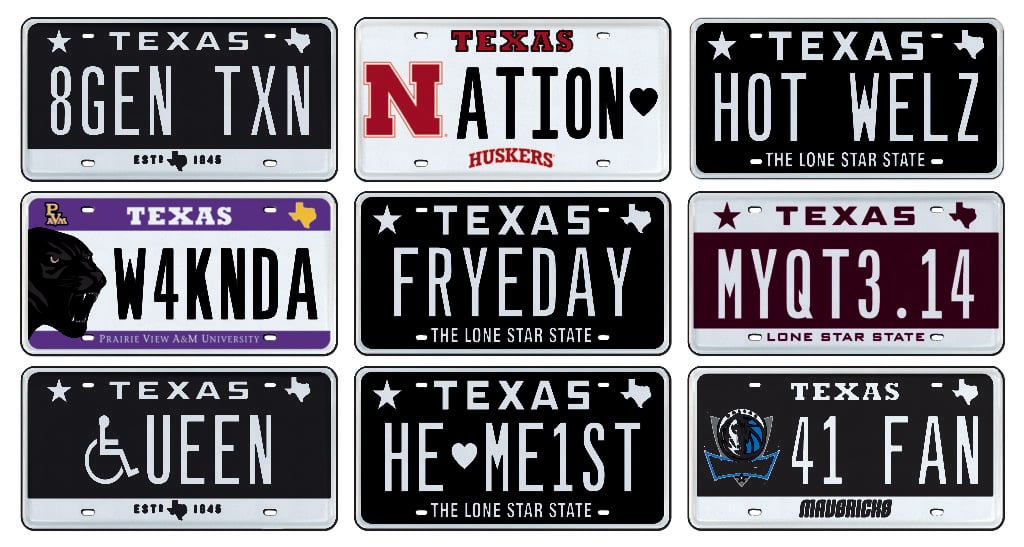 Funny awesome classic Texas best license plate messages for 2018 AutoInc