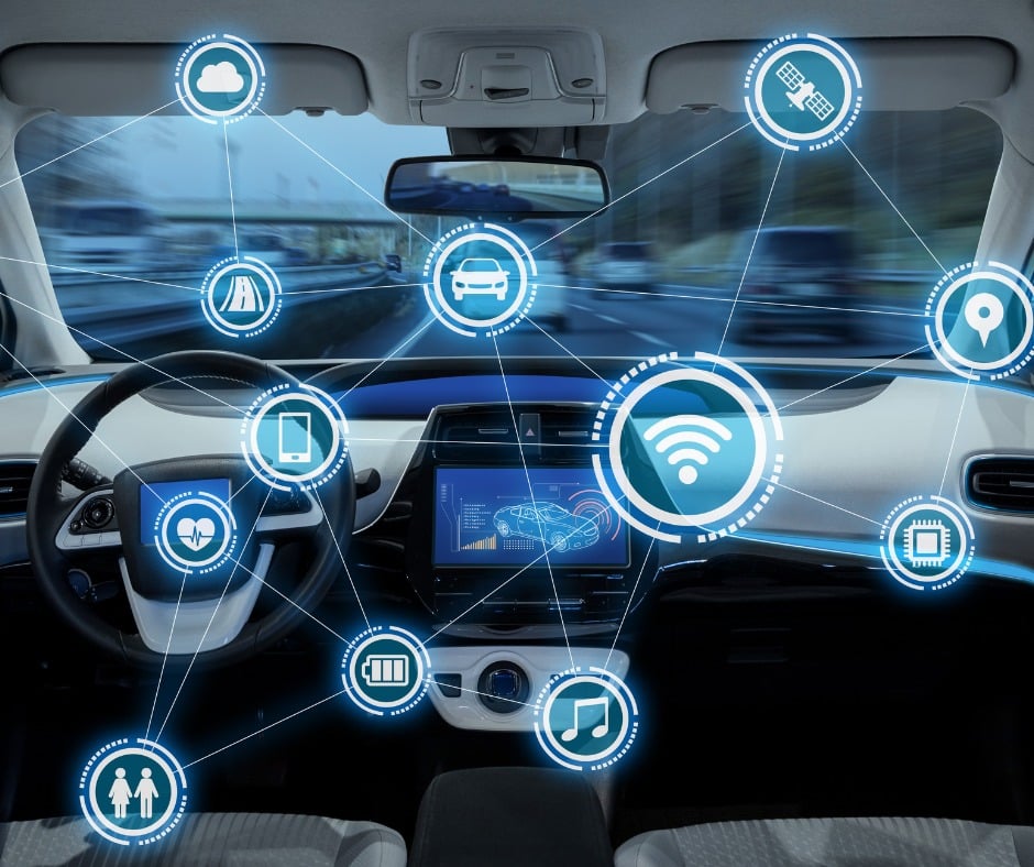 Intelligent Vehicle Cockpit And Wireless Communication Network Picture Id692837788