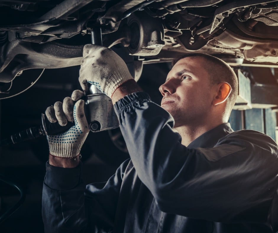 Professional Mechanic Repairing A Car In Auto Repair Shop Picture Id685796748
