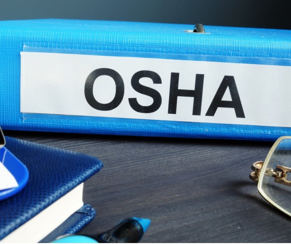 Folder With Label Occupational Safety And Health Administration Osha Picture Id1133518186