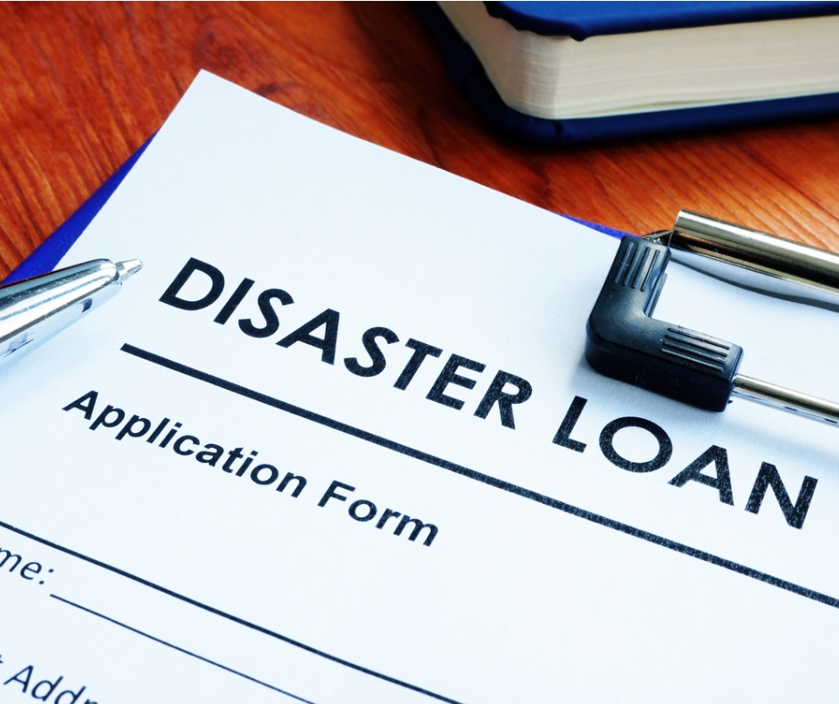 Disaster Loan Application Form On The Wooden Surface Picture Id1217182811