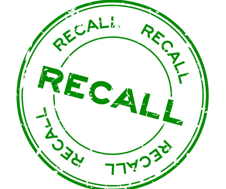 Grunge Green Recall Round Rubber Seal Stamp On White Background Vector Id957380266