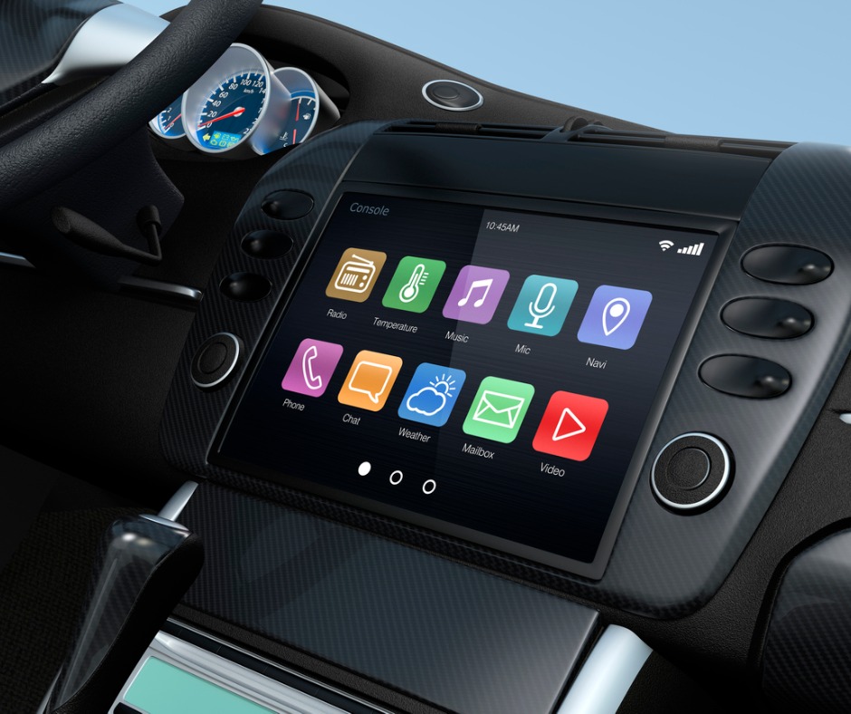 Smart Touch Screen Multimedia System For Automobile Picture Id533260643