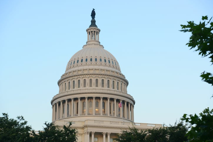 United States Capitol Building In Washington Dc, Usa